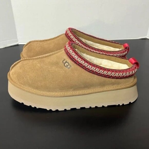 Ugg Chestnut Tazz Platform Tasman Slippers - Picture 4 of 7